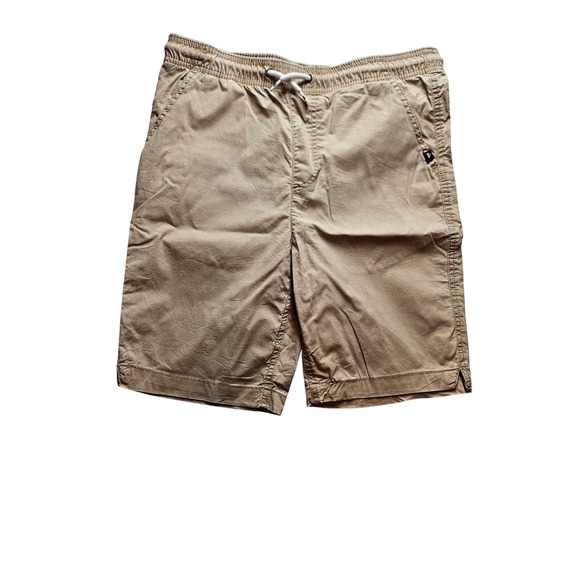 Quiksilver Other - Quiksilver Boys Khaki Chino Walk Shorts Tan Elastic Waist Size Large 14/16